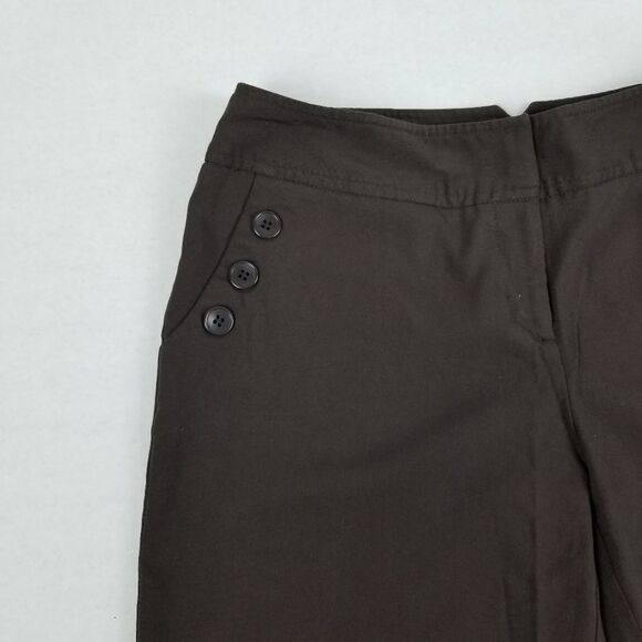 Apt. 9 Ava Cuffed Hem Chocolate Brown Dress Shorts - Picture 3 of 8